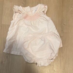 Janie and Jack Pink stripe set